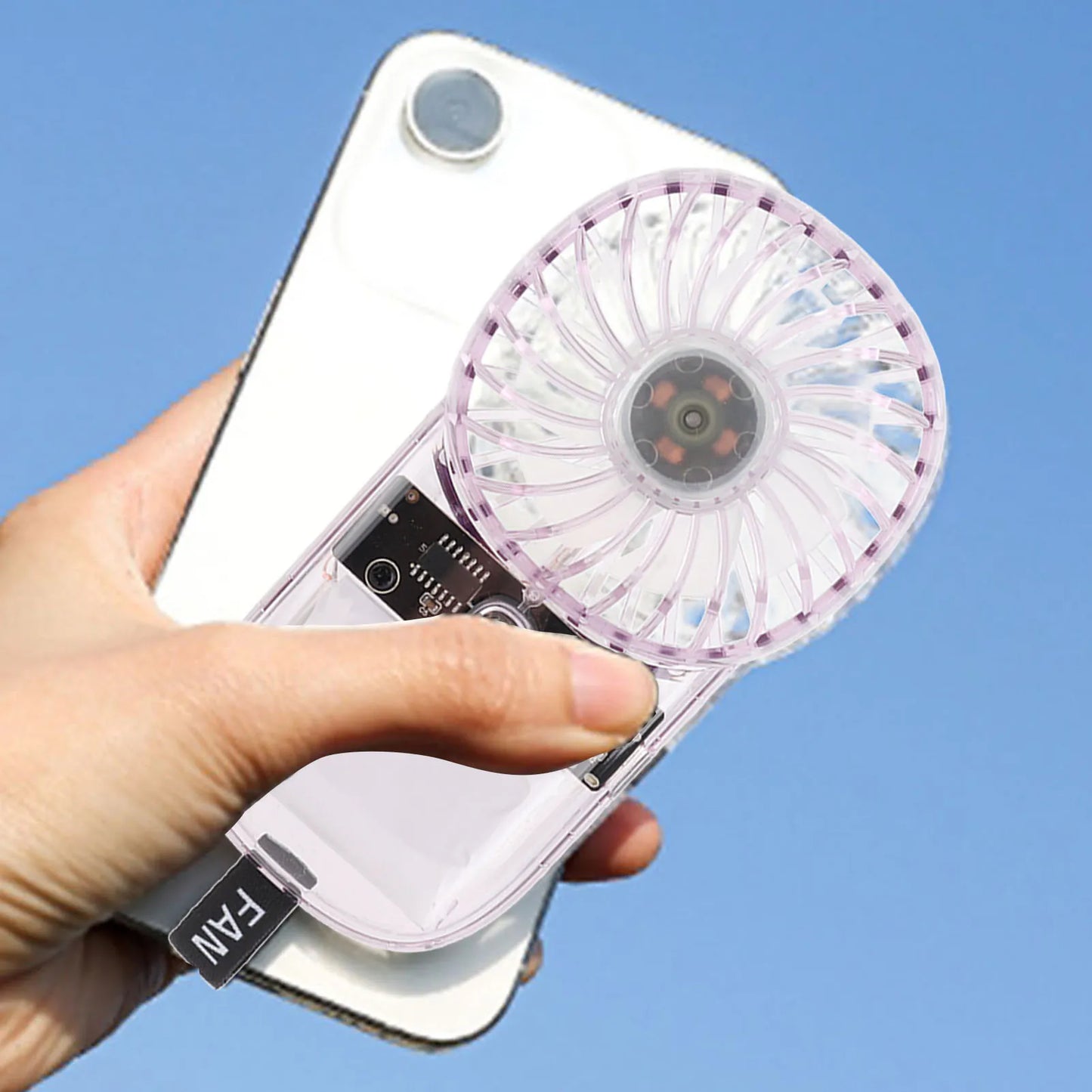Portable Neck Fan USB Rechargeable Foldable 1200mAh Battery For Walking