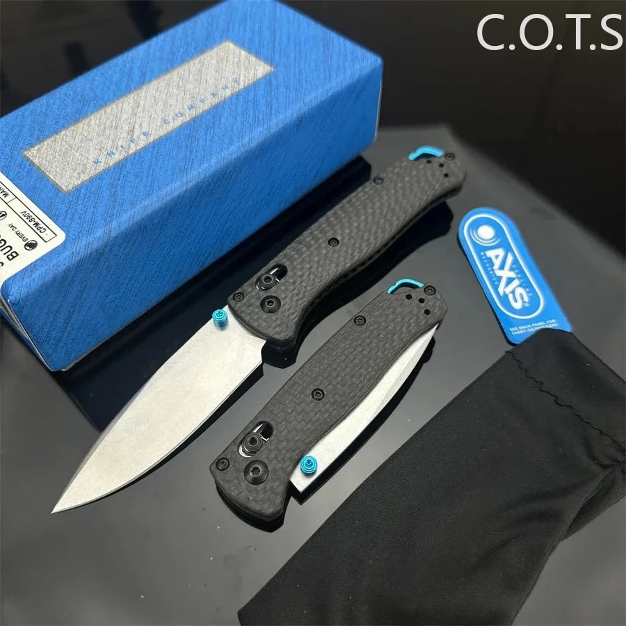 DIY Supplies Bugout AXIS Folding Knife With Carbon Fiber Handle