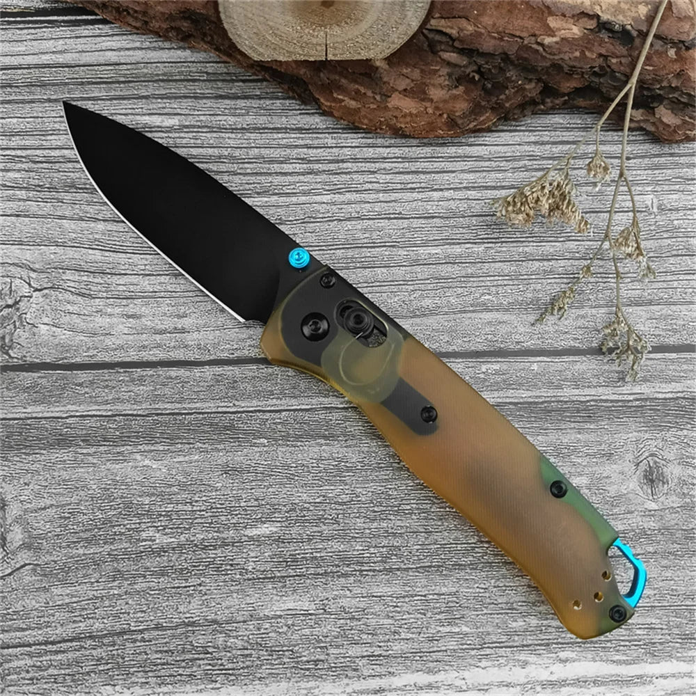 DIY Supplies 535 PEI Handle Folding Camping Knife With D2 Blade