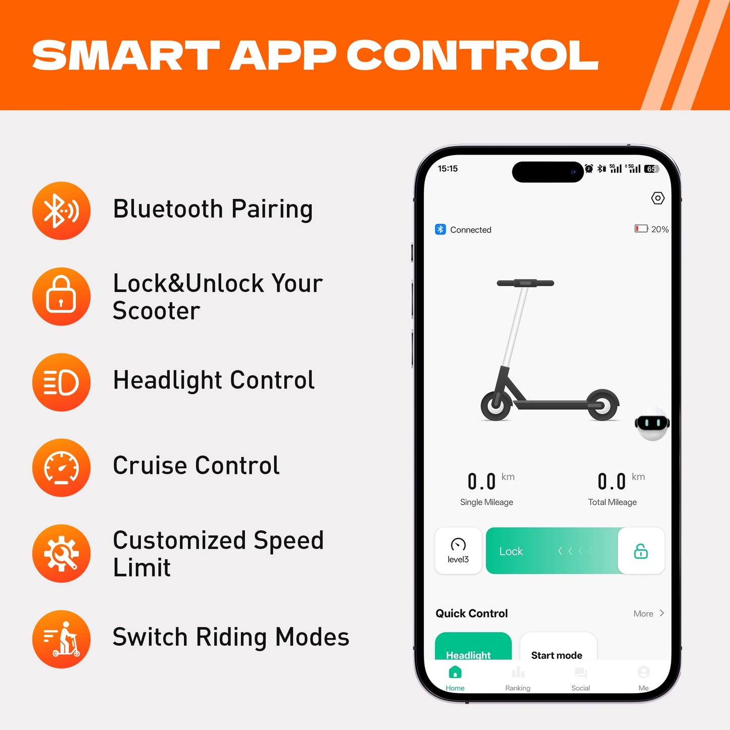 HeroPick C8 Foldable Adult Electric Scooter
