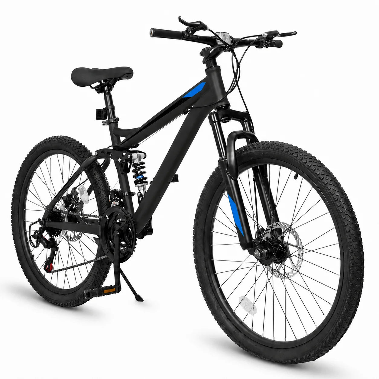 Full Suspension Mountain Bike With 21 Speed Disc Brakes