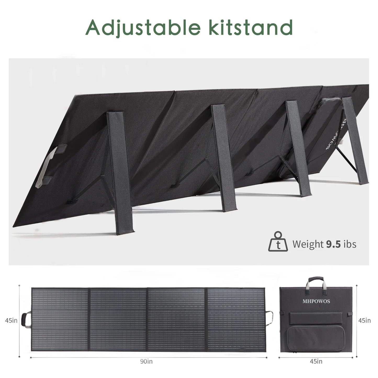 MHPOWOS 220W 40V Portable Foldable Solar Panel Charger