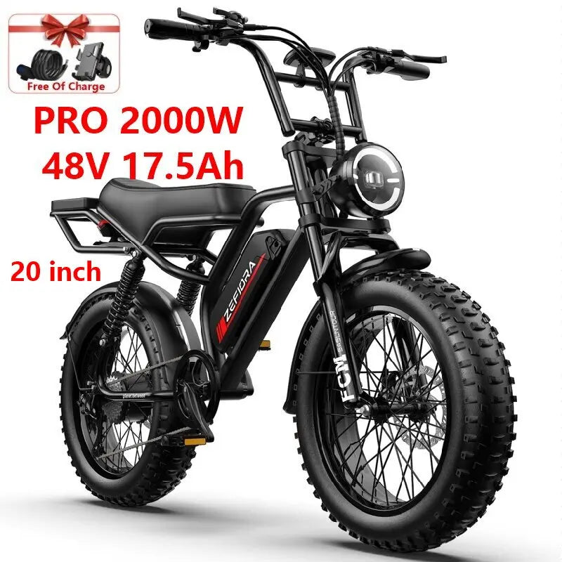 ZEFIORA Wild Beast Electric Bike UL2849 45 Degree Climbing Brake