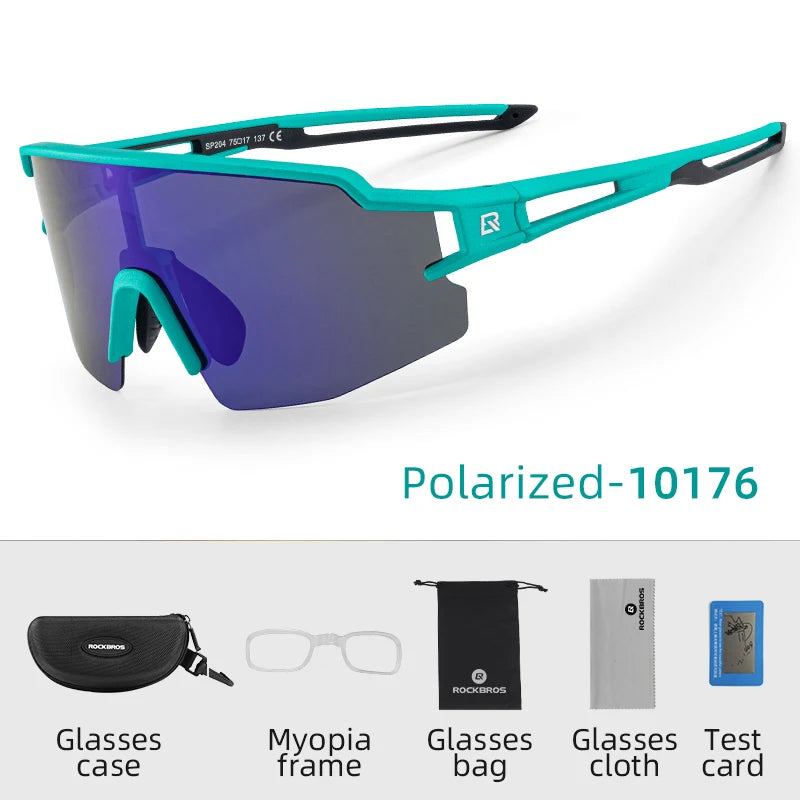 ROCKBROS Bike Glasses UV400 Cycling Eyewear Fishing Hiking Outdoor Sunglasses Polarized Cycling Glasses MTB Road Bicycle Goggles