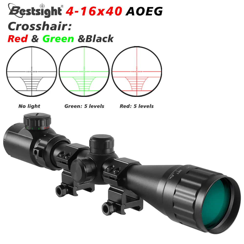 Nabila Hunting Rifle Scope With Red And Green Illumination