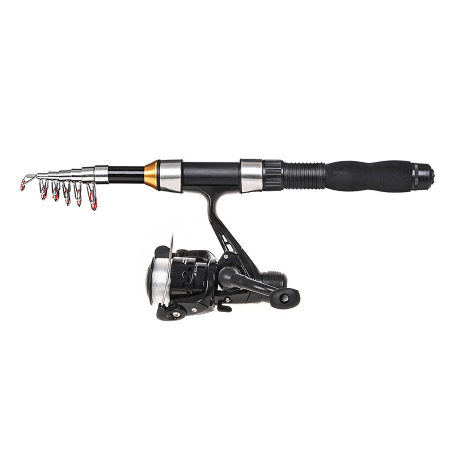 Telescopic Fishing Rod Reel Combo Full Kit With Storage Bag
