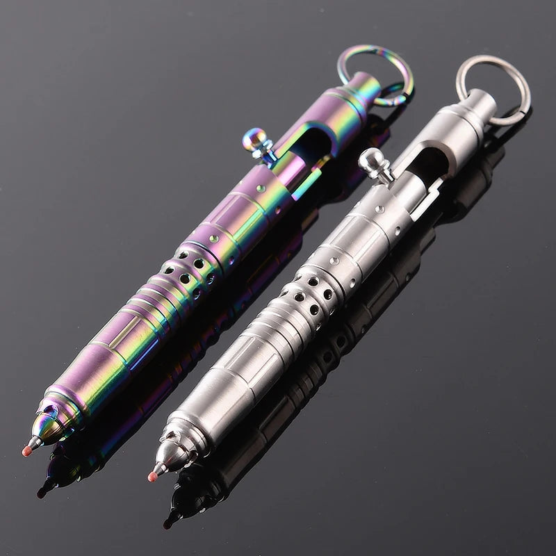 Titanium TC4 Bolt Tactical Pen Glass Breaker Self-Defense EDC Tool