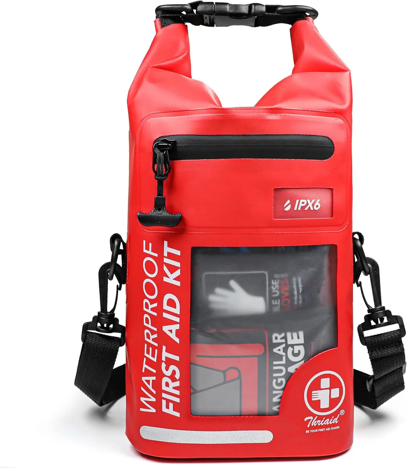 Waterproof 250 Piece First Aid Kit With Reflective Dry Bag