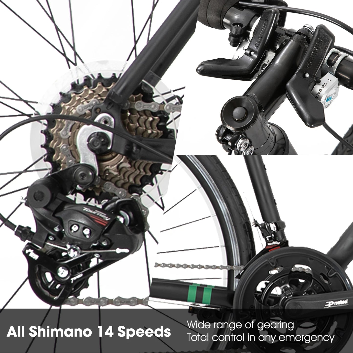 Joystar Aluminum Road Bike Shimano 14 Speed Unisex Racing