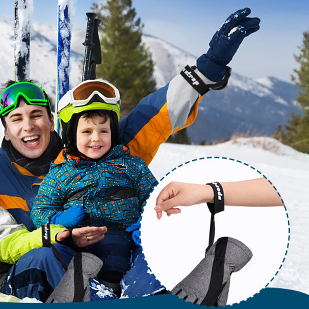 Shunmaii Ski Glove Wrist Strap Anti Lost Leash Outdoor Sports